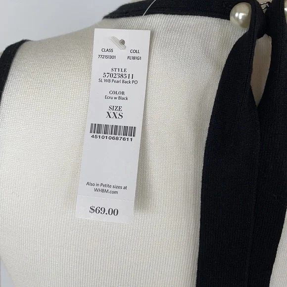 NWT WHBM Tie Back Sweater Tank XX Small - Picture 13 of 16